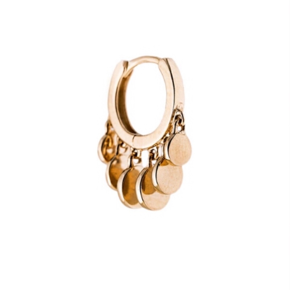 Jacquie Aiche Mini Disco Shaker Hoop Earrings